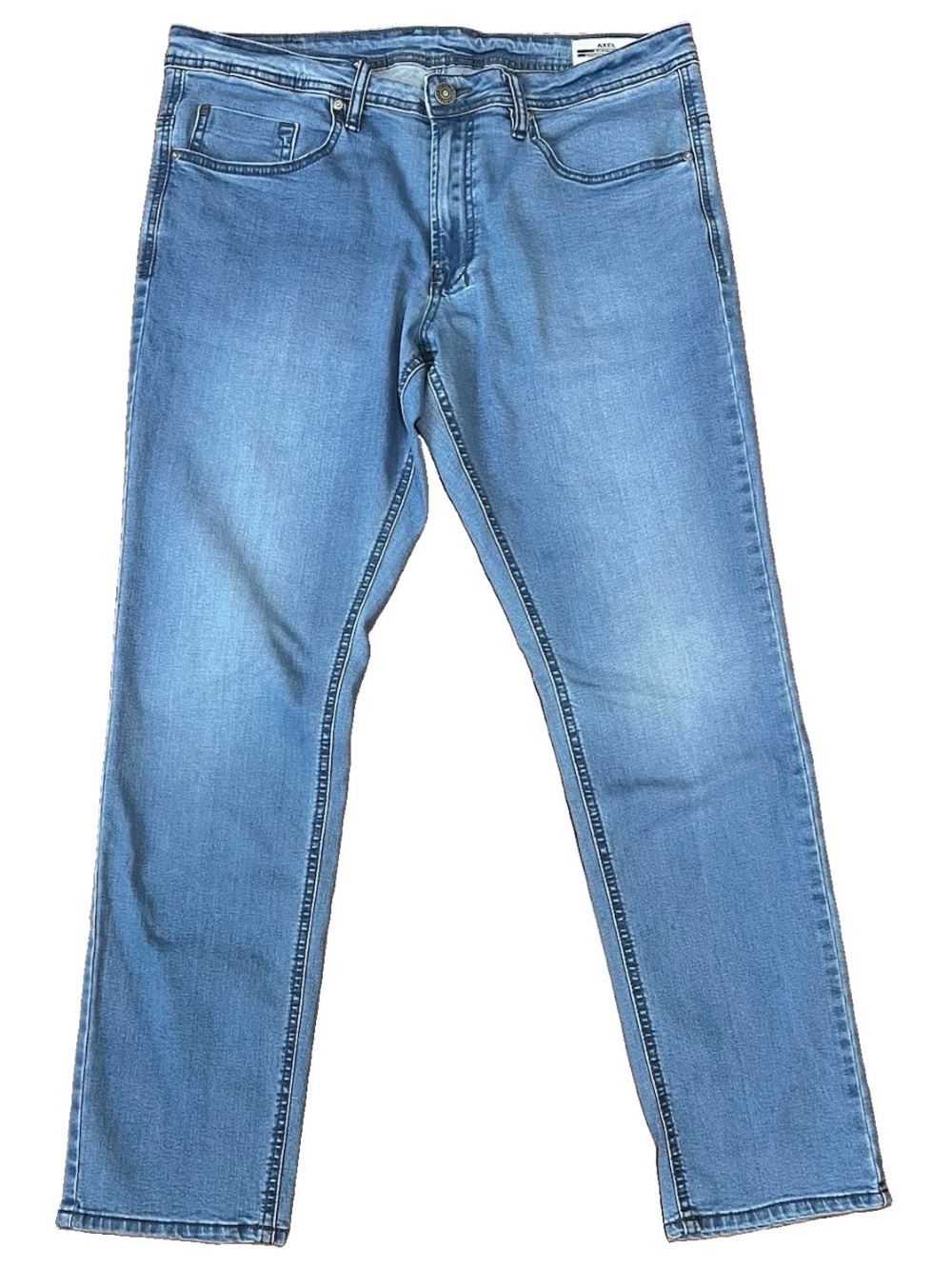 Buffalo David Bitton Axel Slim Stretch Jeans Light Wash Blue Men’s Size 36x32